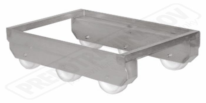 Vozík pod prepravky nerezový