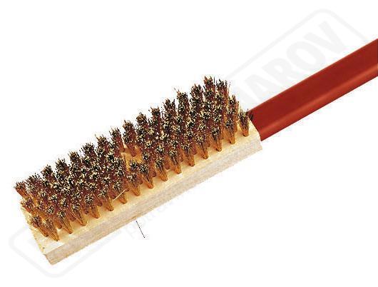 Kefa do pecí mosadzná tvrdšie štetiny