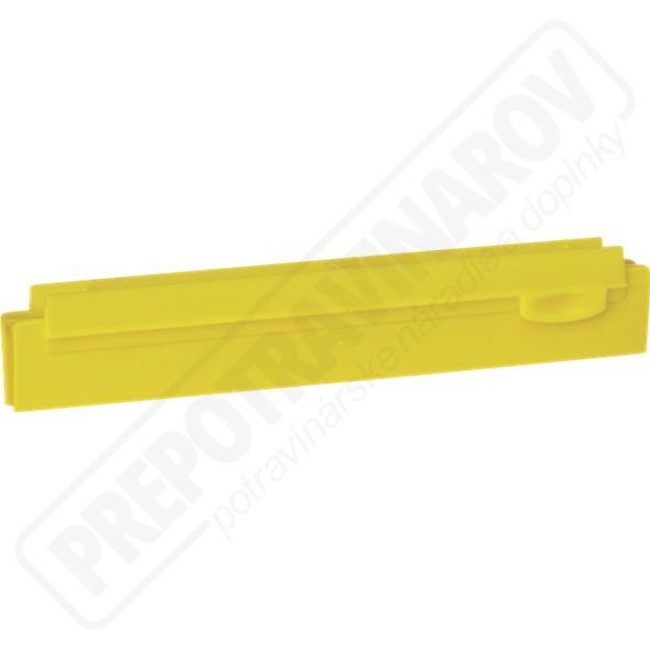 Vymeniteľná dvojitá gumenná lišta 250 mm žltá
