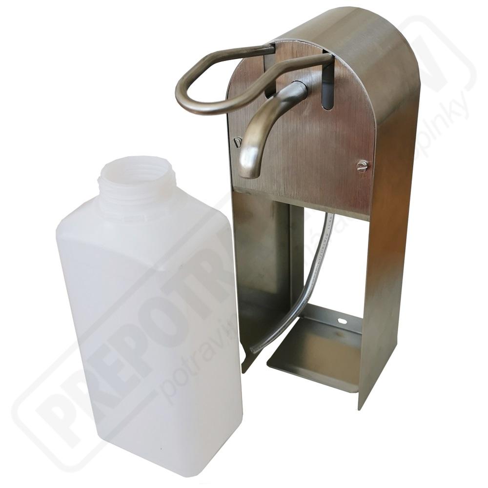 Dávkovač mydla a dezinfekcie s lakťovou pákou