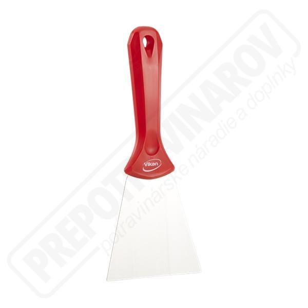 Špachtľa nerezová 100 mm červená