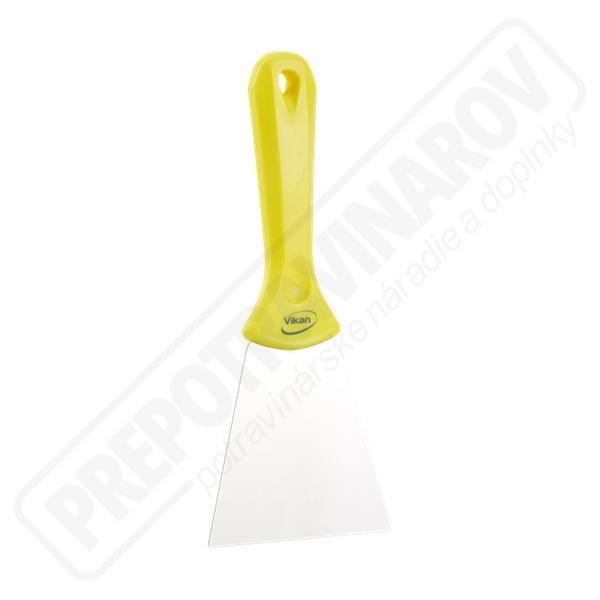 Špachtľa nerezová 100 mm žltá