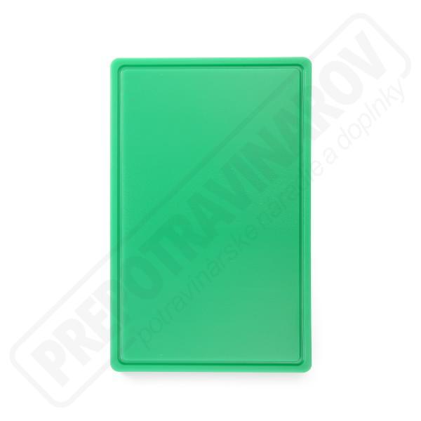 Doska na krájanie - plast, zelená