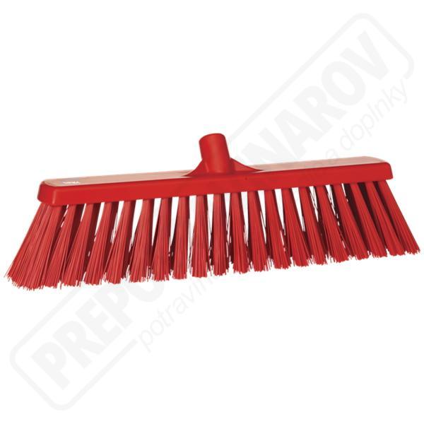 Metla 530 mm tvrdá červená