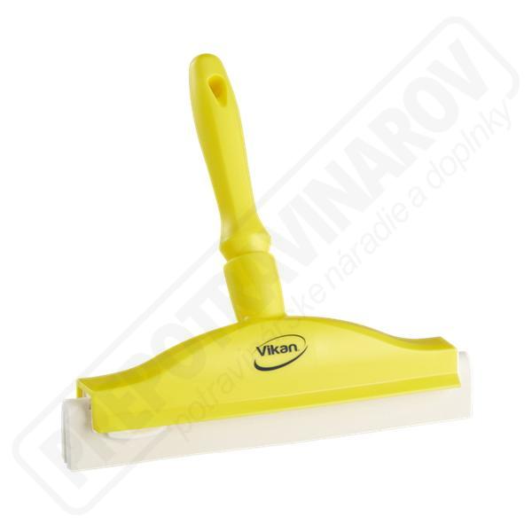 Stierka s rúčkou a penovou gumou 250 mm žltá