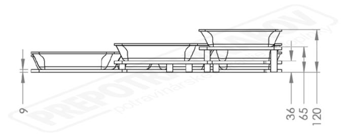 Systém Misiek PLEXI Amphitheater 1 čierny lesklý