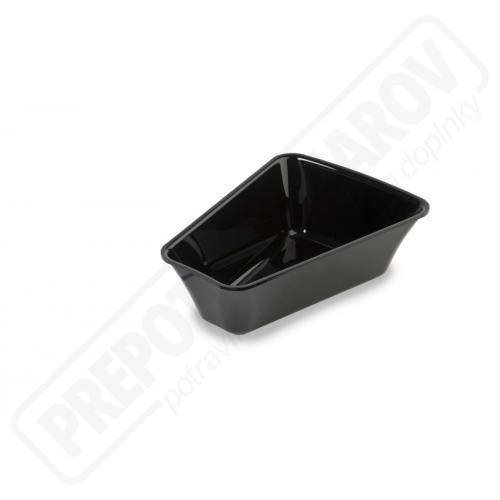 PLEXI Miska roh 22,5° čierna lesklá