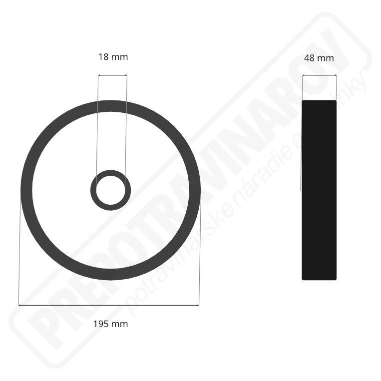 Koliesko na vozík do udiarne