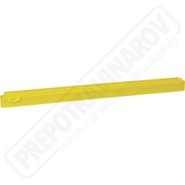 Vymeniteľná dvojitá gumenná lišta 600 mm žltá