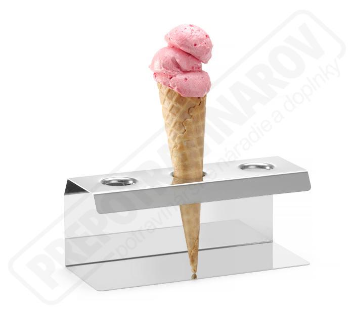 Stojan na zmrzlinu nerezový