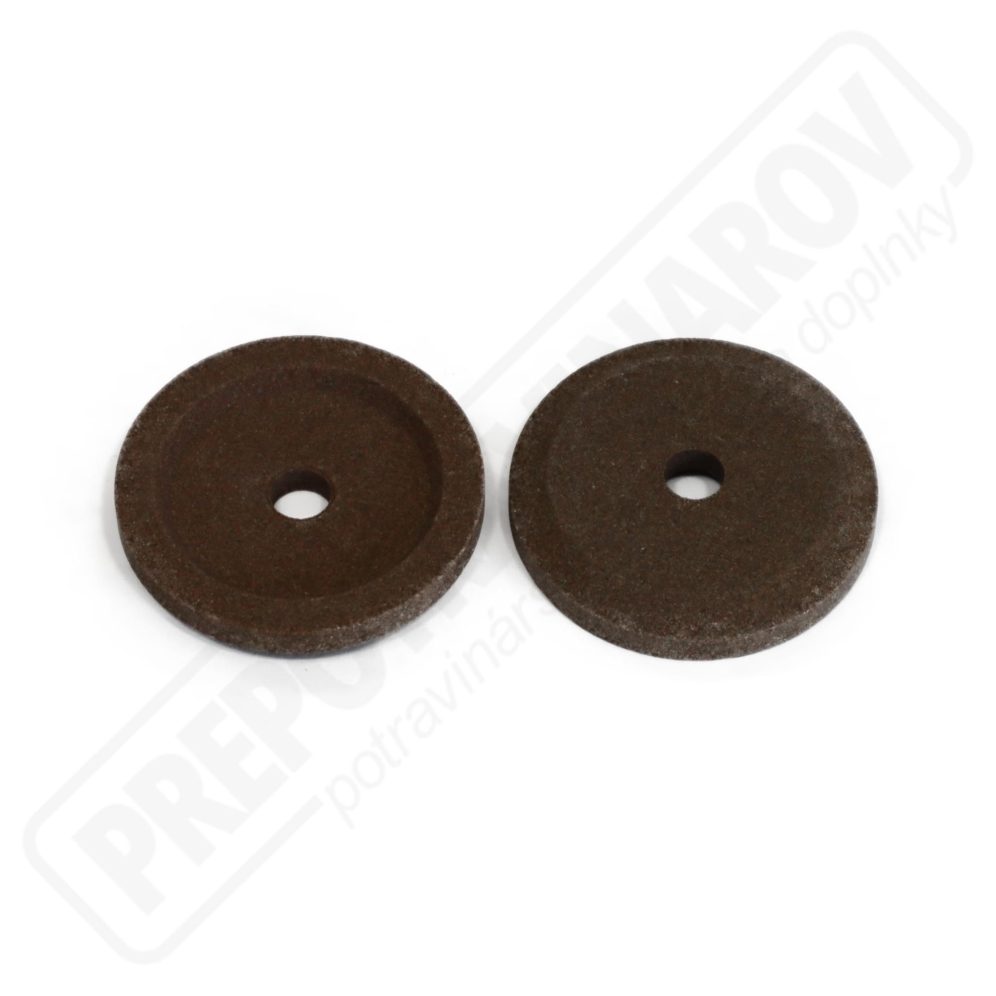 Obťahový kameň 50x8mm jemné zrno, 8mm diera bez náboja