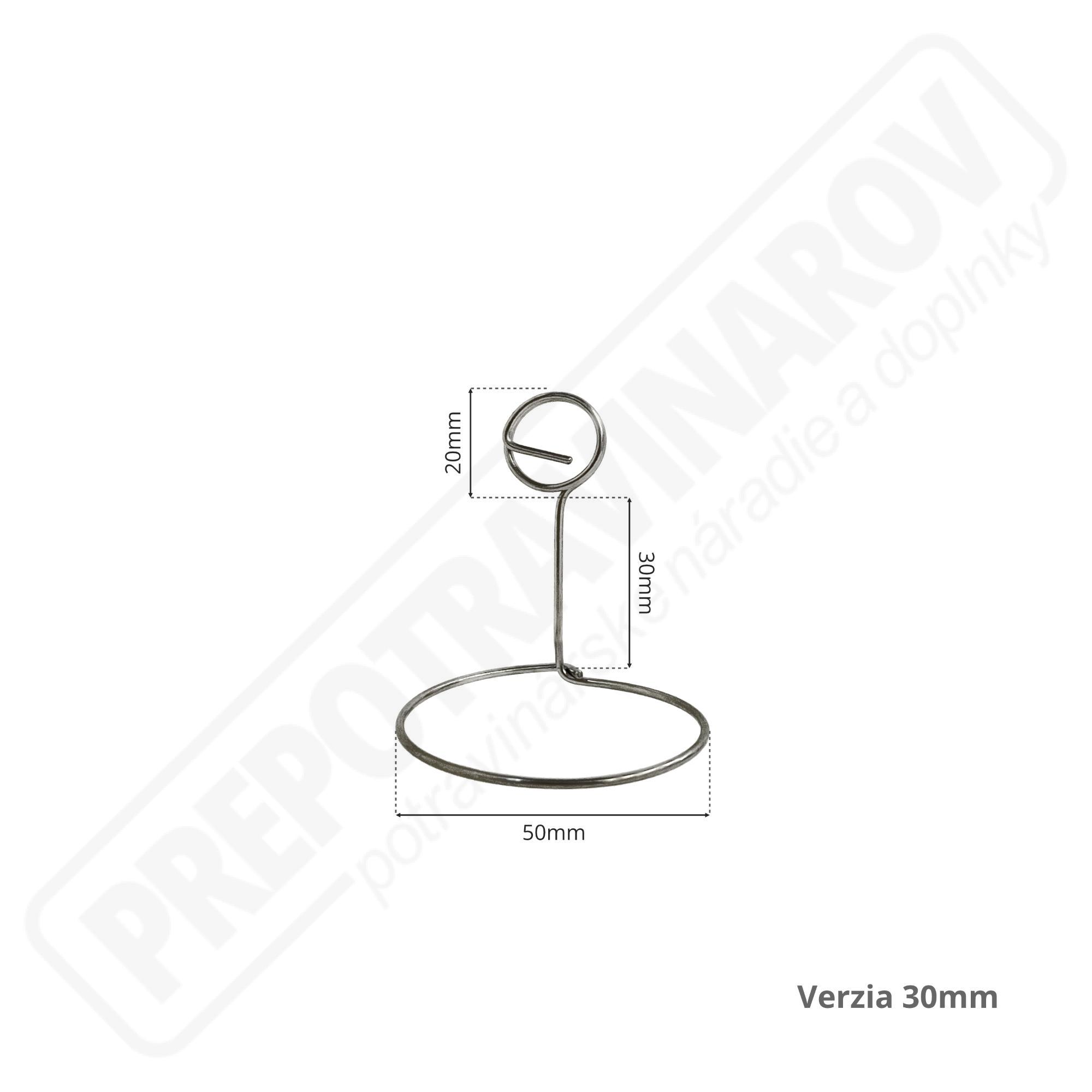 Stojanček 30 nerez - bal.10ks