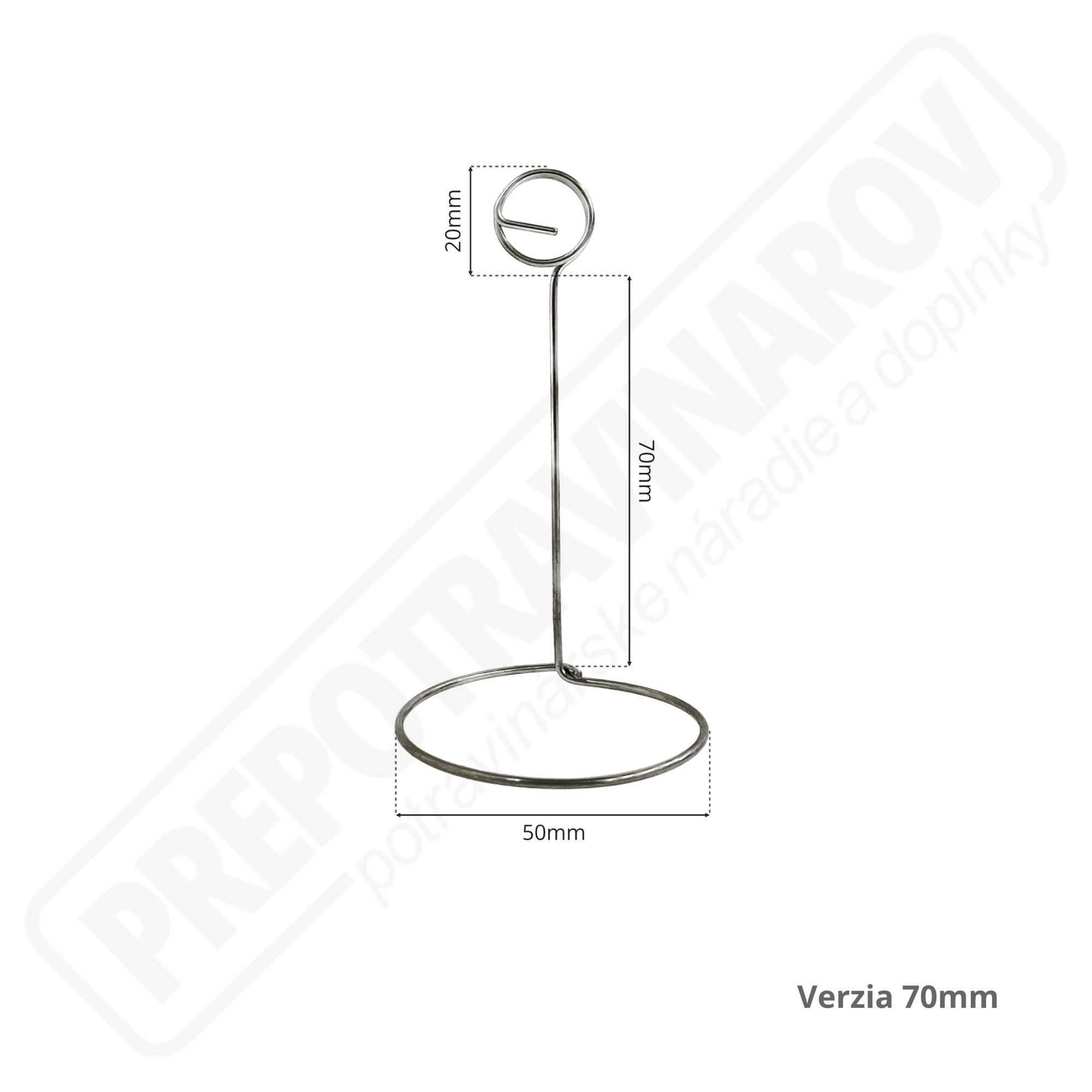 Stojanček 70 nerez - bal.10ks