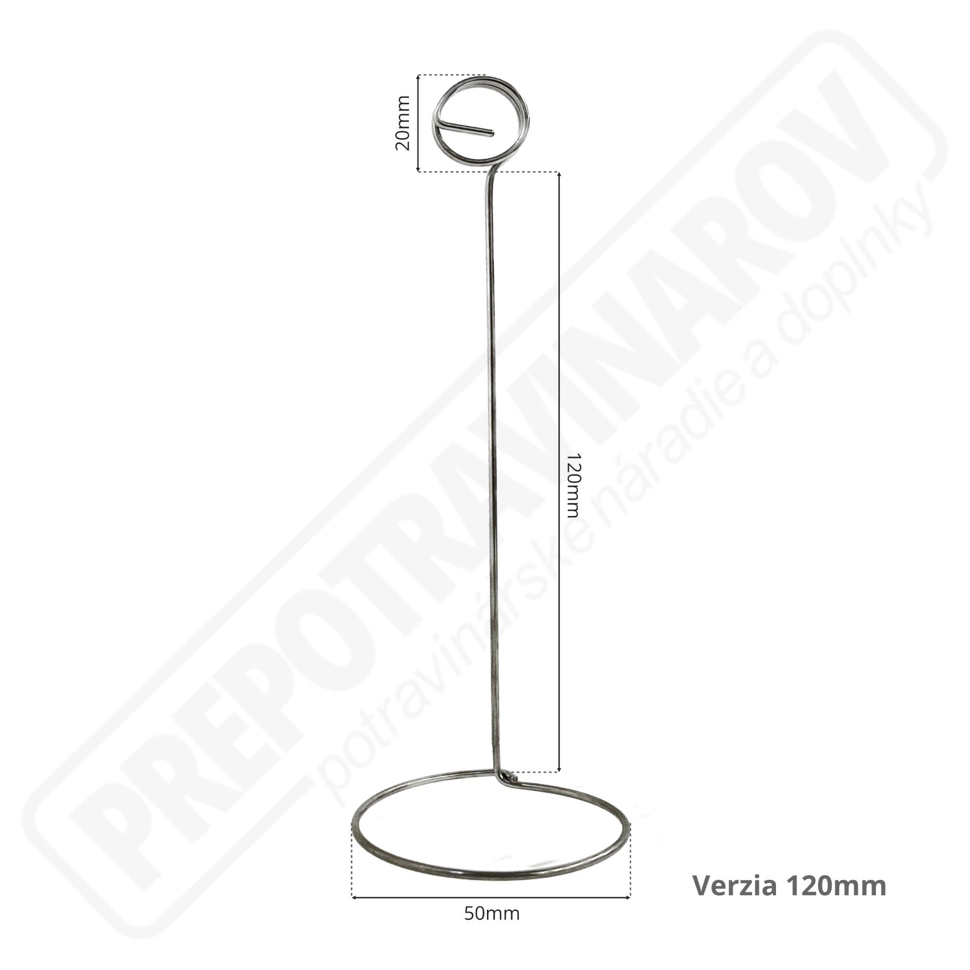 Stojanček 120 nerez - bal.10ks