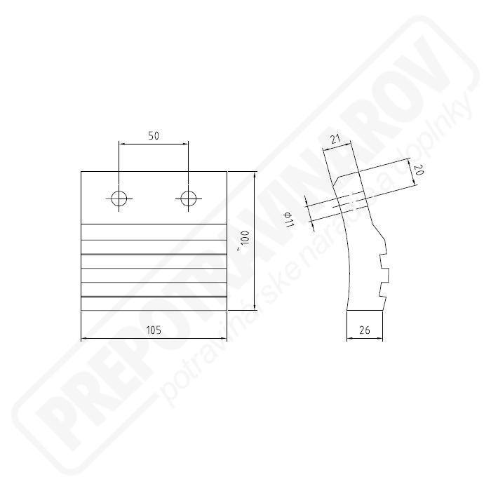 Škrabka do odštetinovača      61