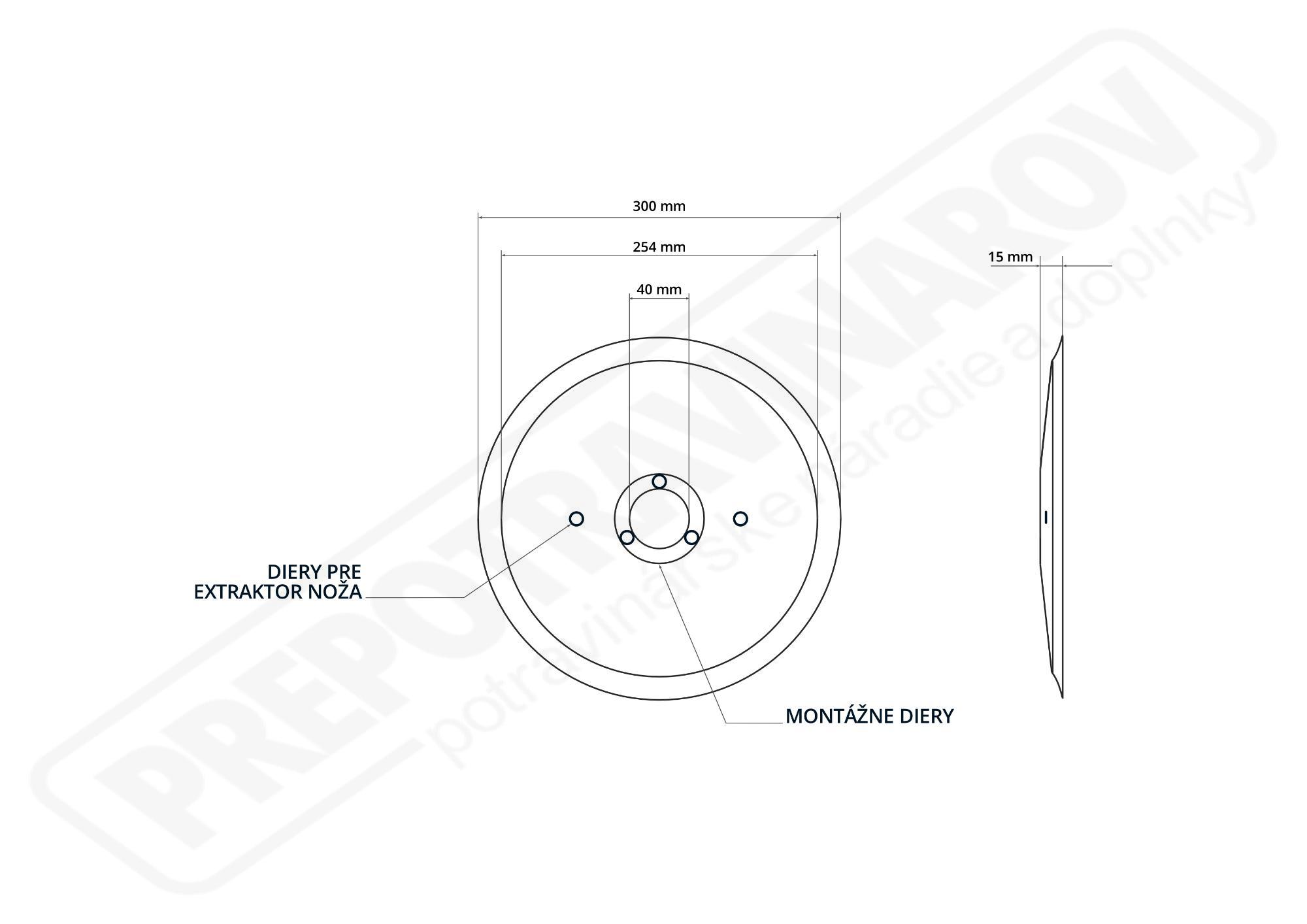 Nárezový nôž Sirman 300-40-3-254