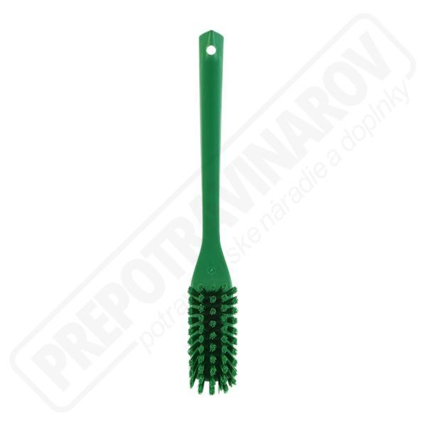 Kefa s rúčkou tvrdá 46x420 mm zelená