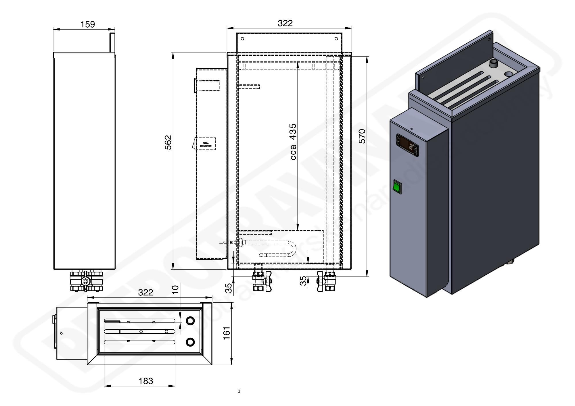 Sterilizátor na nože a sekáče - digitálny