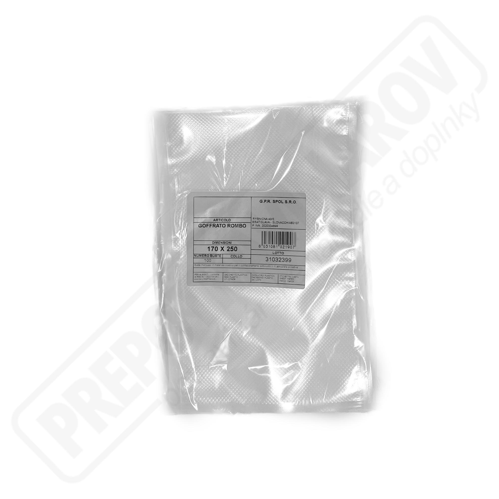 Vakuové vrecká profilované 170x250 (100ks)