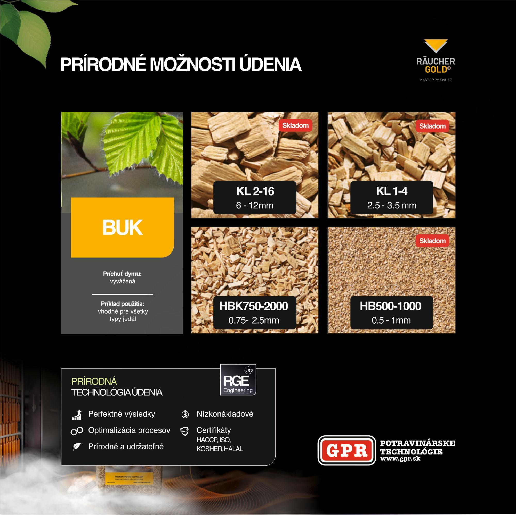 Bukové štiepky KL 1/4