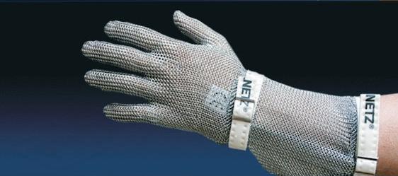 Ochranné rukavice proti porezu PROTEC-S prstové s ochranou predlaktia 15 cm
