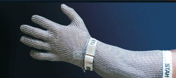 Ochranné rukavice proti porezu PROTEC-S prstové s ochranou predlaktia 20 cm