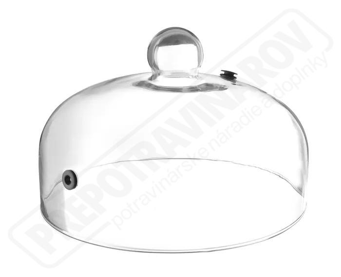Sklenená kupola na taniere s prieduchom