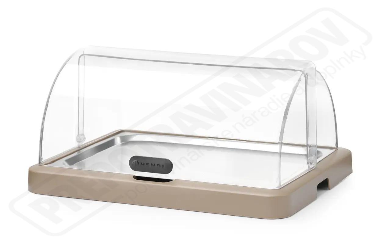 Chladiaca vitrína Duo UNIQ Roll-top, béžová