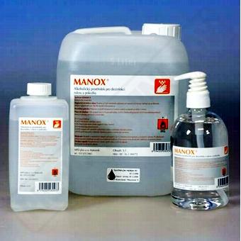 Dezinfekcia rúk a pokožky Manox