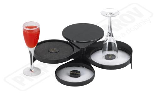 Zdobítko pohárov soľ a cukor