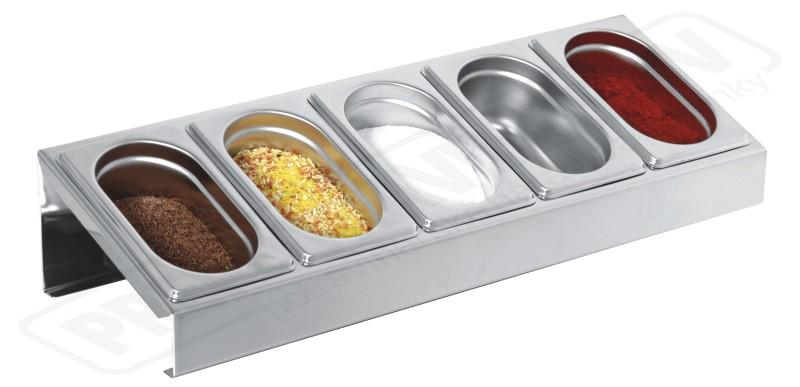 Zásobník na 5 prísad kombi (stolný/závesný)