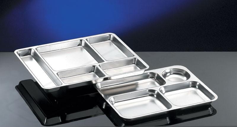 Tácky nerezové delené