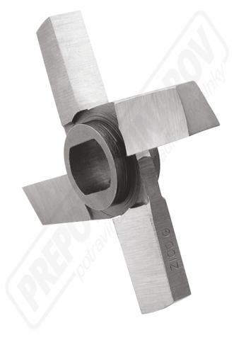 Nože dvojstranné s osadením